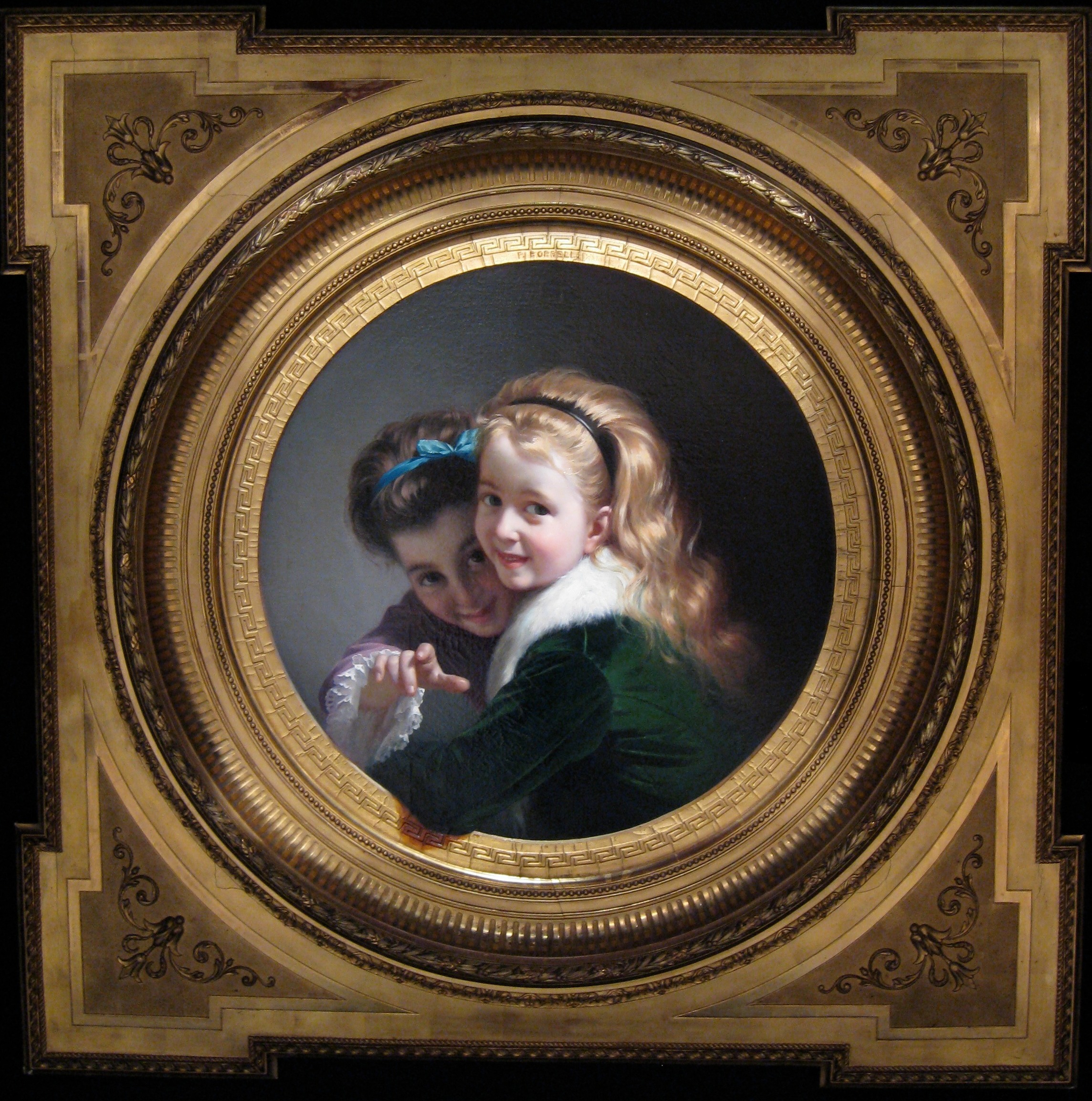 “Dos Niñas” (“Twee lachende meisjes”), 1880, door Pere Borrell del Caso.